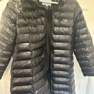 Matt & Nat Shiny Black Quilted Packable Puffer Jacket